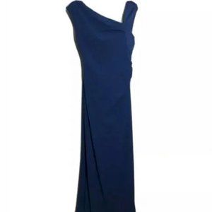 Halston Heritage Asymetrical Neck Gown